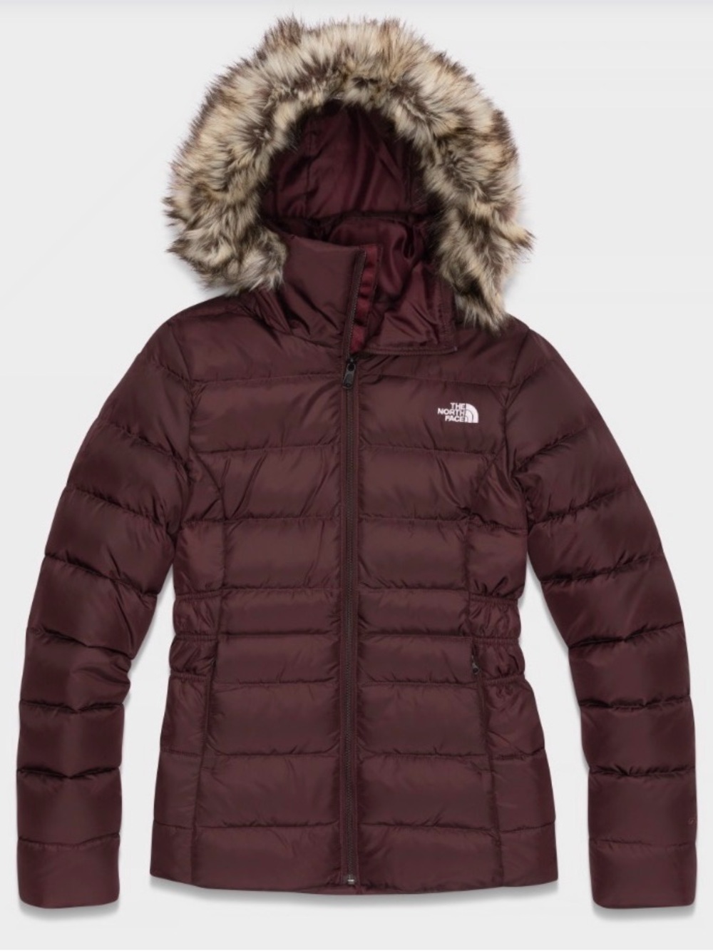 NWT The North Face Gotham 550 Down Puffer Hoodie Jacket II Root Brown Sz Large